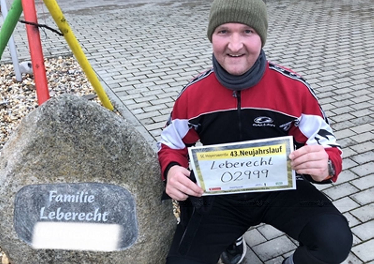 Lohsas Bürgermeister beim Neujahrslauf