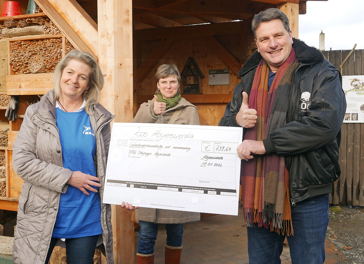 Der Zoo gibt von erhaltenen Spenden ab