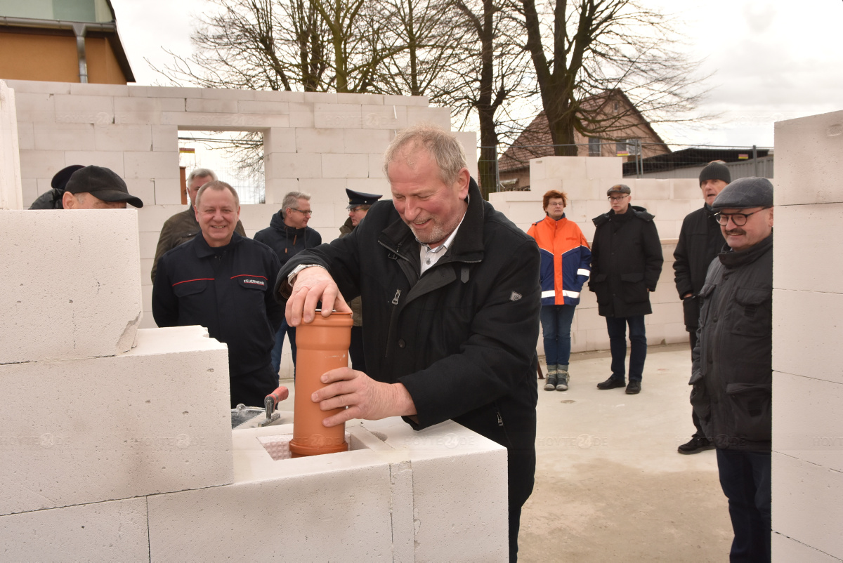 Grundsteinlegung für die neue Feuerwache