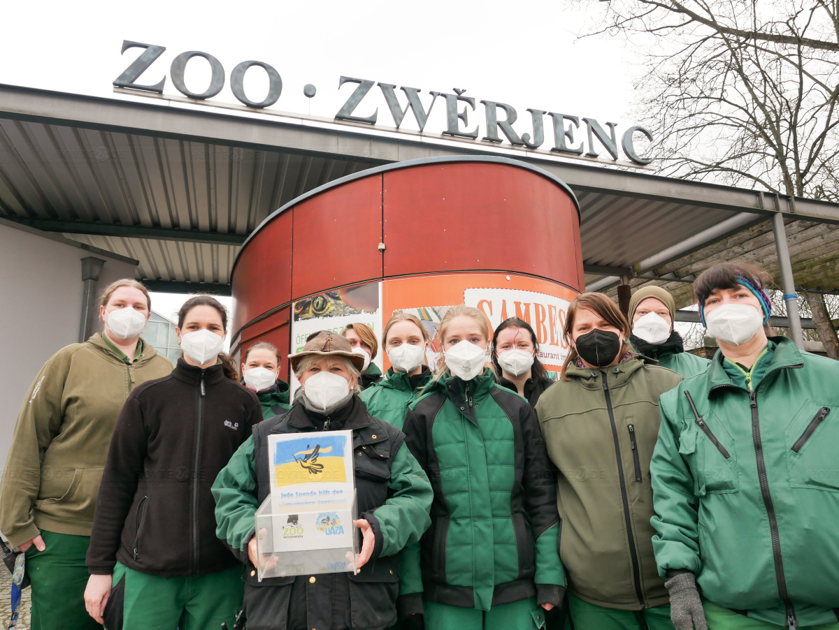 Spendensammlung für ukrainische Zoos