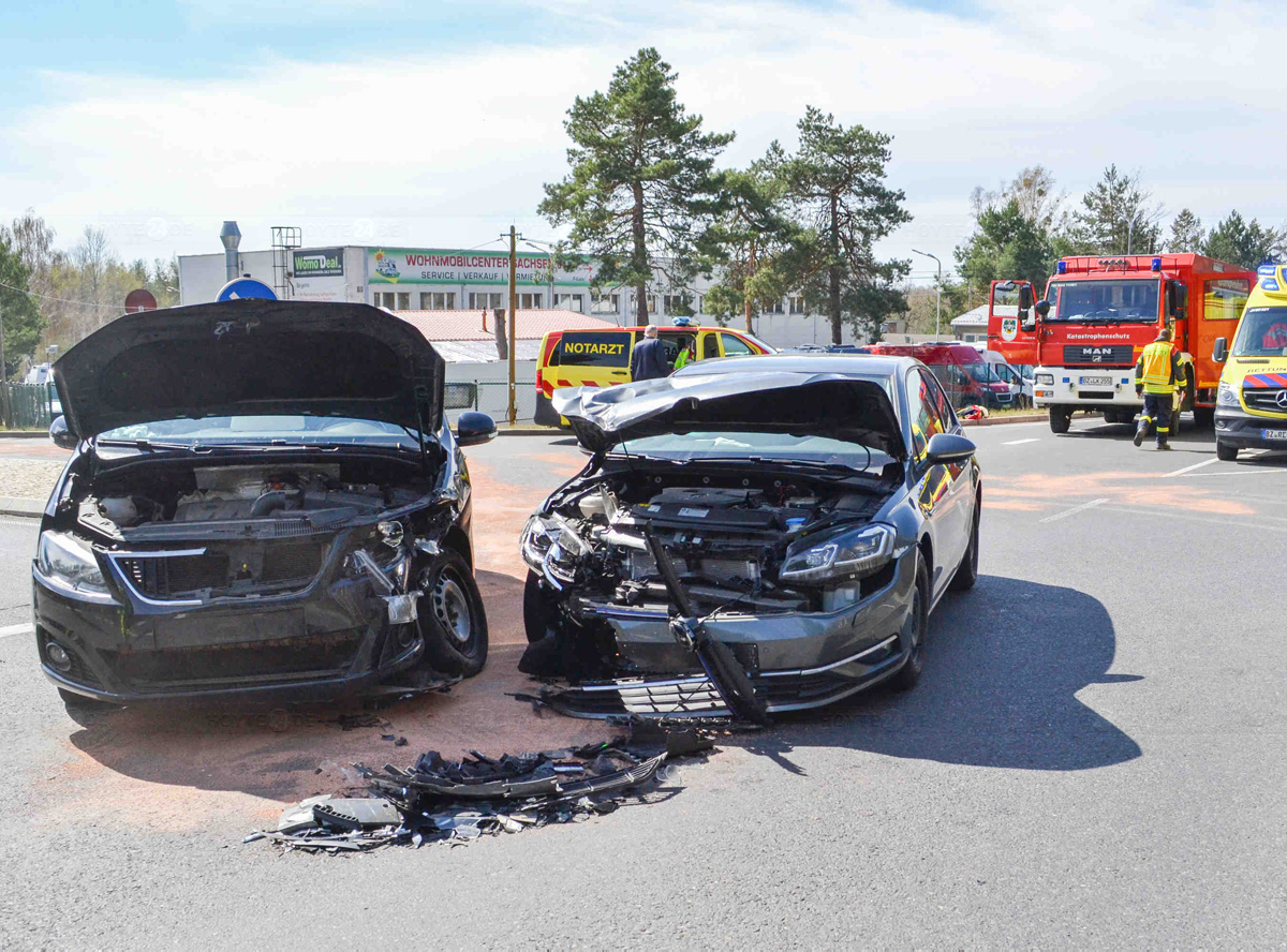 Unfall bei Bernsdorf am Ostersonntag