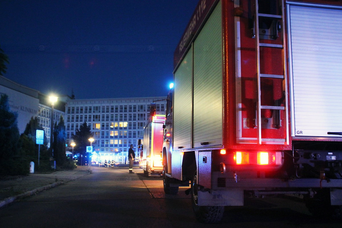 Feuerwehr-Großeinsatz am Krankenhaus