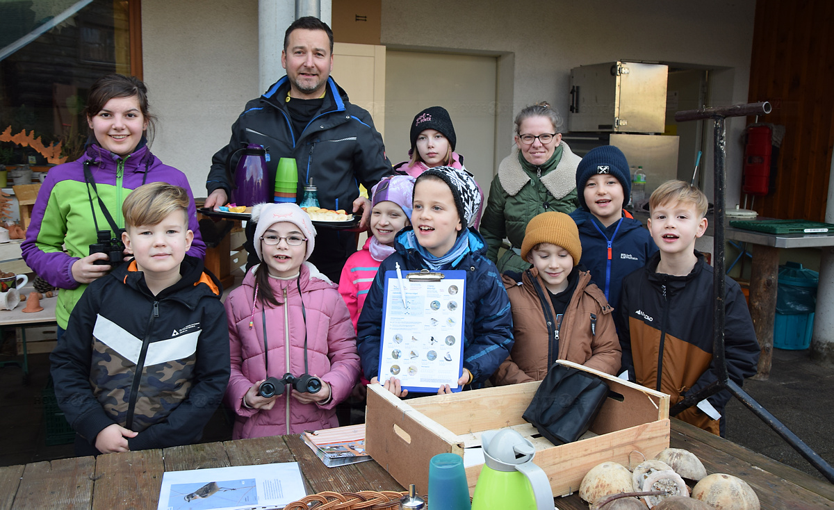 Hort-Kinder zählen &#34;Wintervögel&#34;