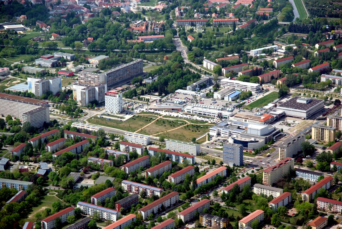 Fotoschau: Hoyerswerda von oben gesehen