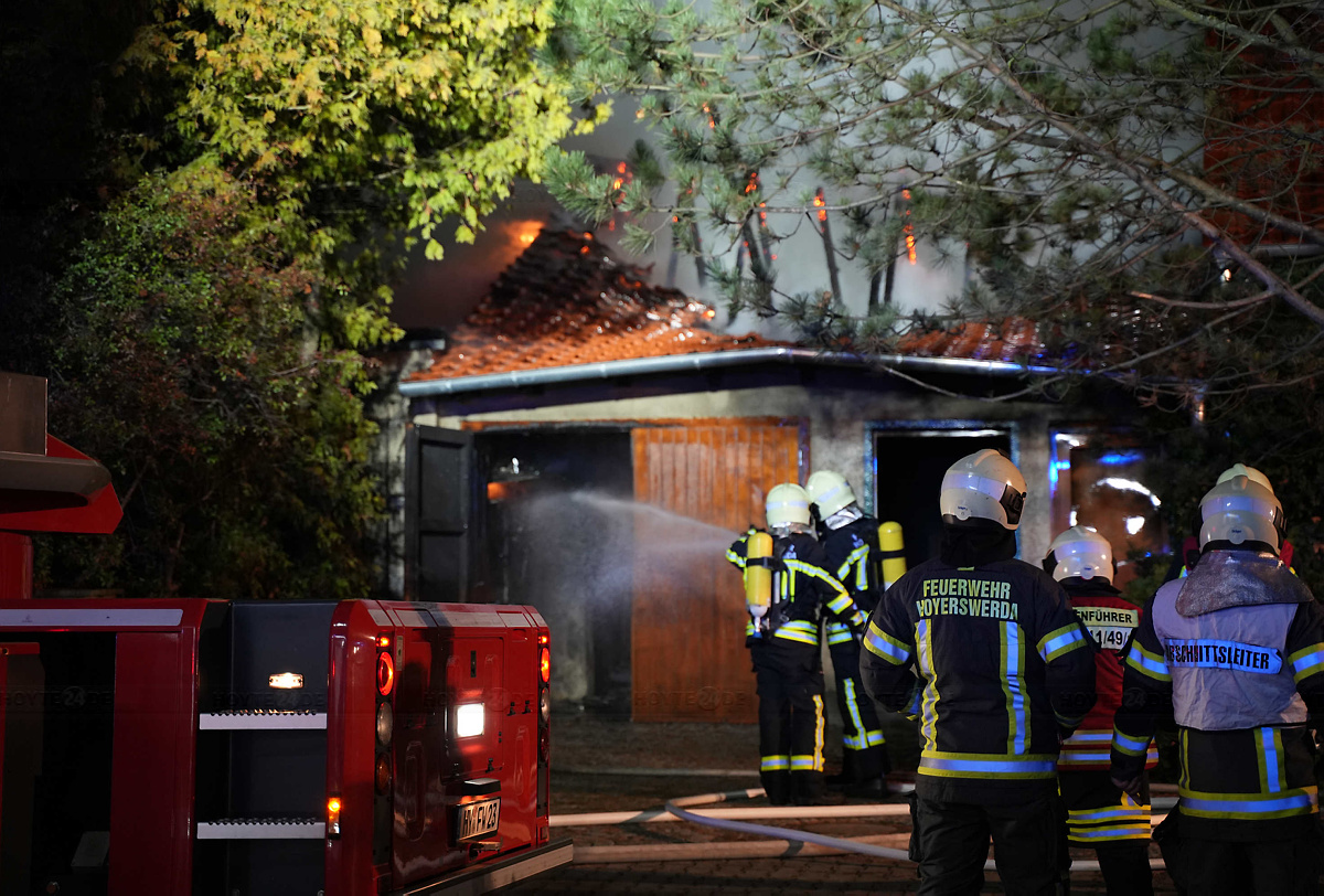 Laubusch: Lösch-Einsatz am frühen Morgen