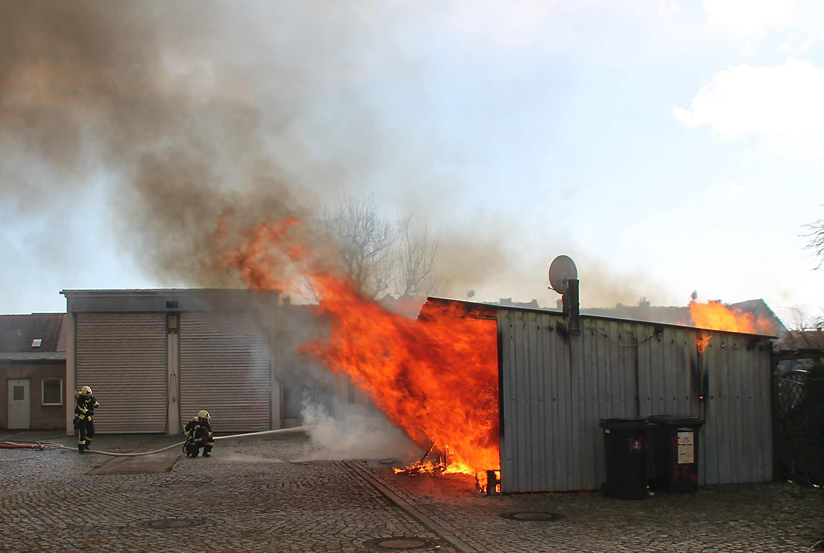 Feuerwehr-Einsatz bei der Feuerwehr