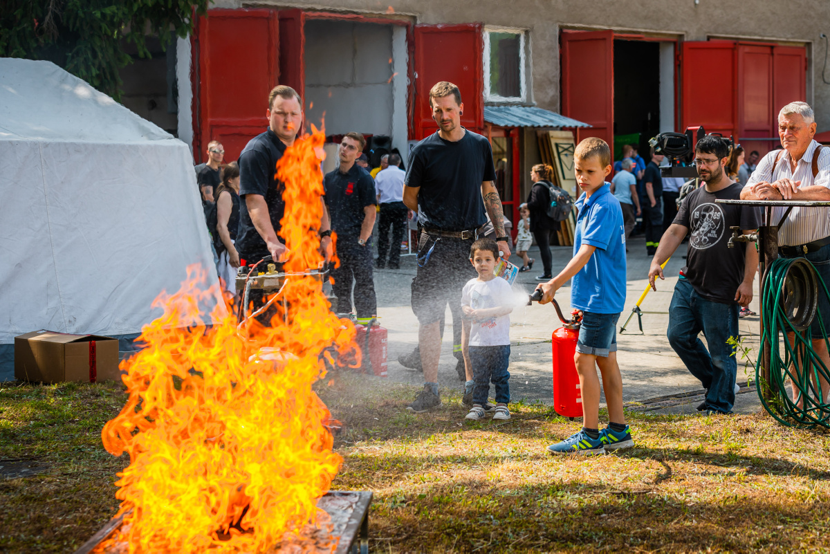 Löschübungen zum Dreifachjubiläum