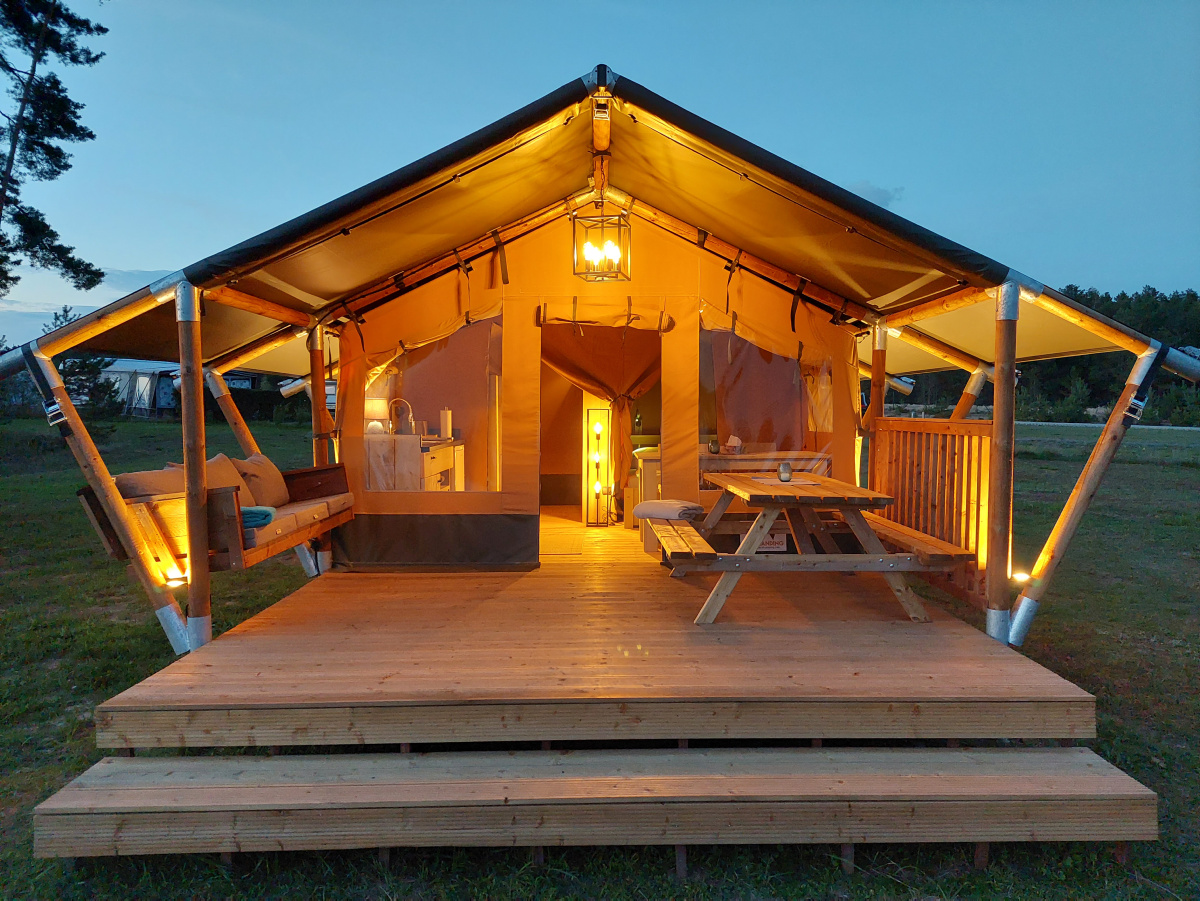 Glamouröses Camping im Lausitzer Seenland