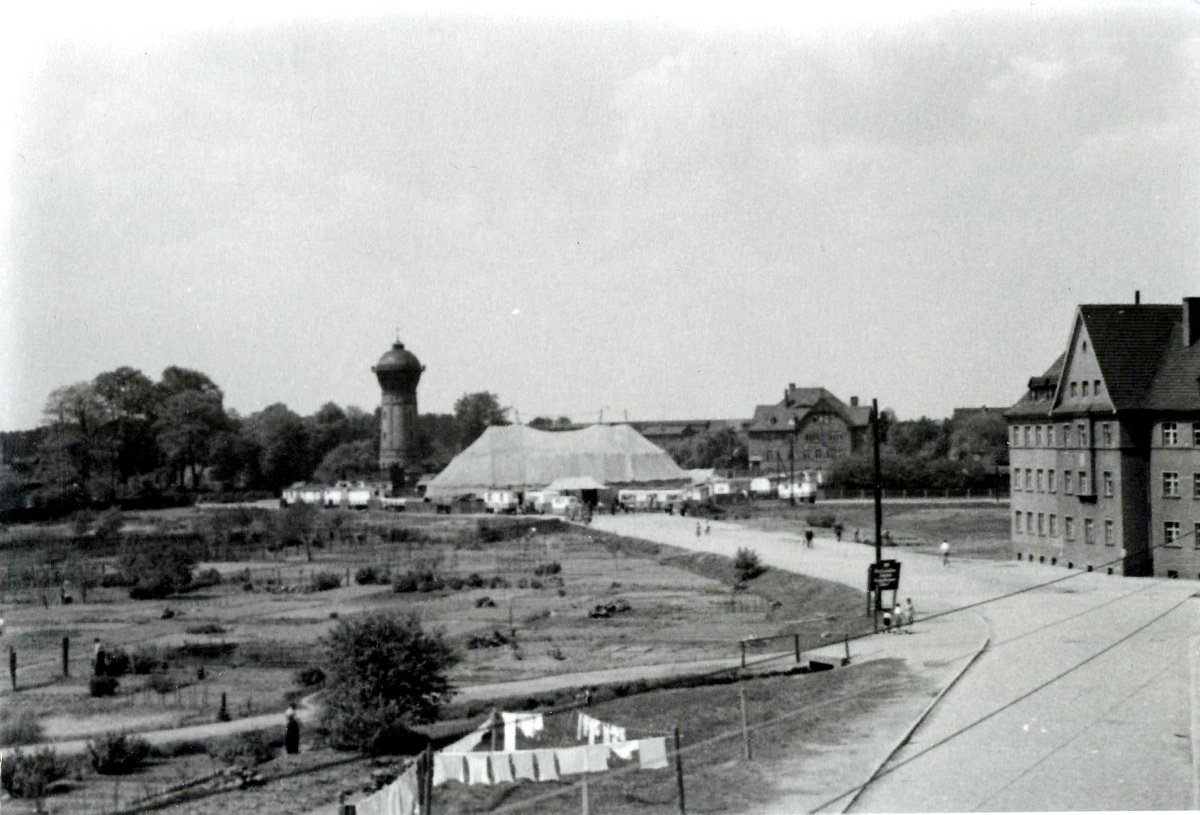 Hier begann Hoyerswerda 1955 zu wachsen