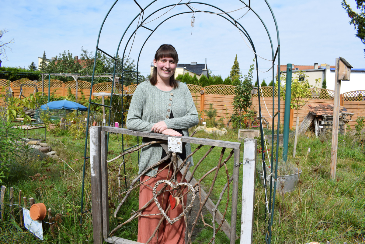 Siegerin im Insekten-Garten-Wettbewerb