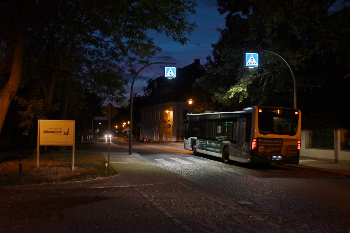 Der &#34;Zebrastreifen&#34; am Lessinghaus ist fertig