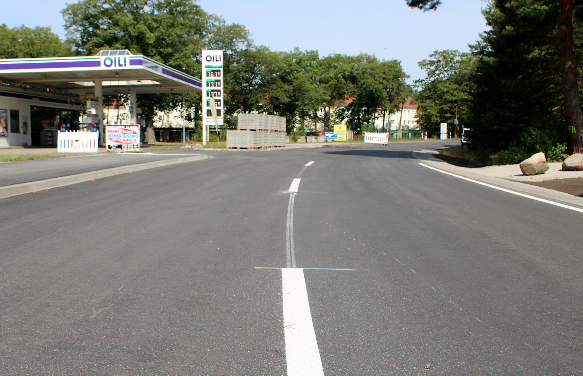 Straßenbaustelle wird kommende Woche verlagert