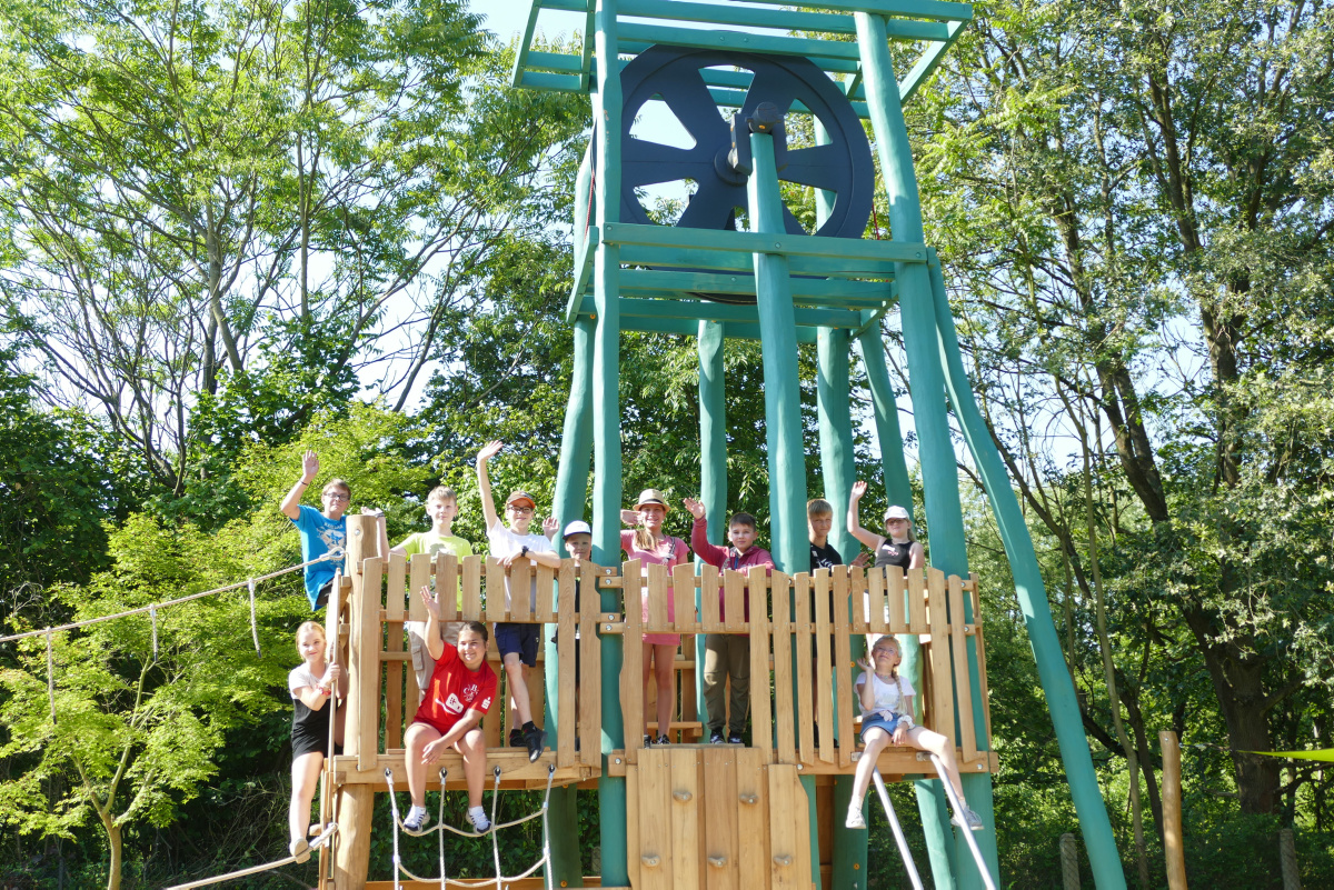 Neuer Spielplatz in Anlehnung an die Bergbautradition