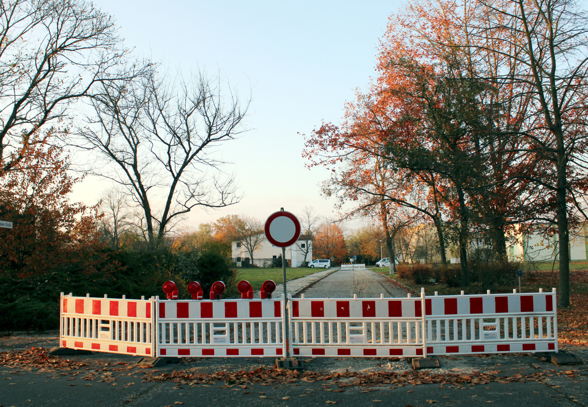 Gesperrt: Hier ist im Moment kein Durchkommen