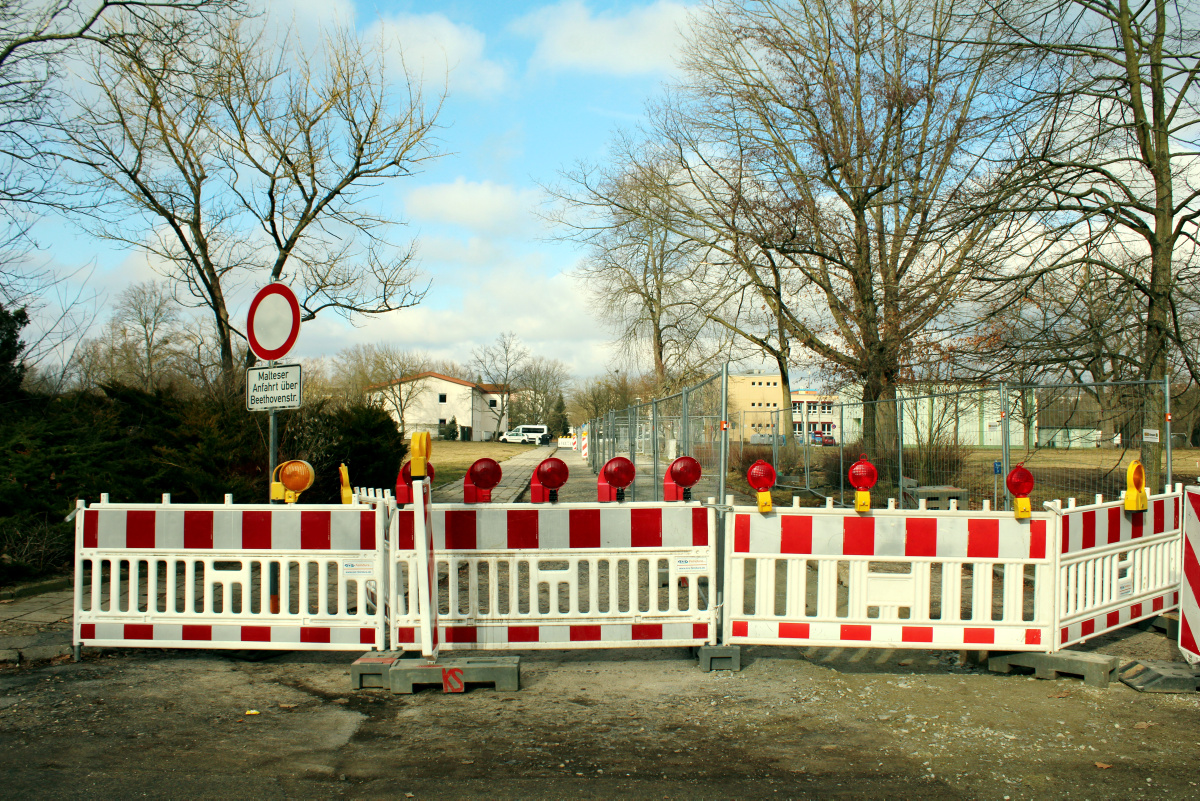 Gesperrt: Hier ist im Moment kein Durchkommen