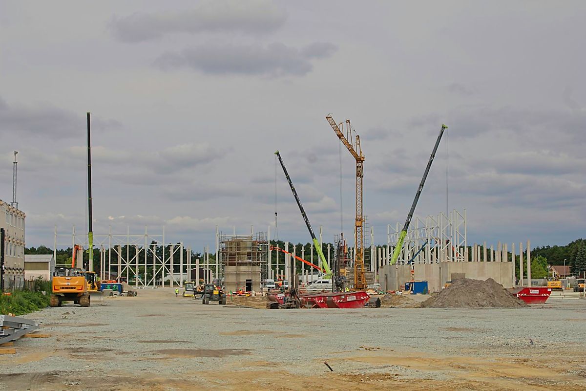Ein Blick auf die Baustelle - vom Sofa aus