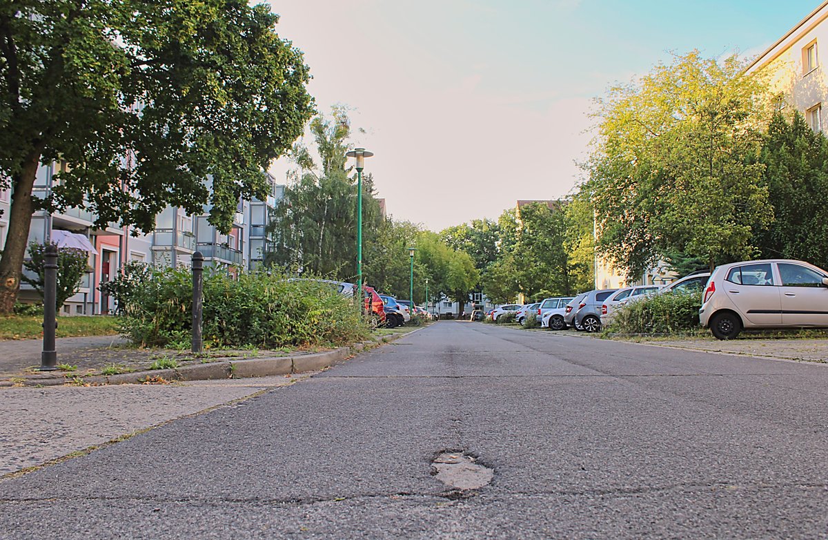Straßenerneuerung in Hoyerswerdas WK I