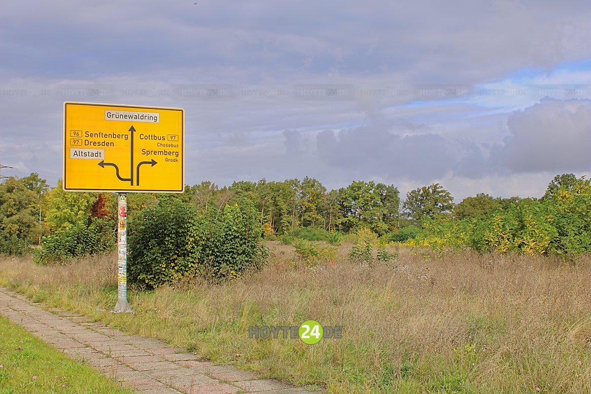 Man sieht die betroffene Fläche.