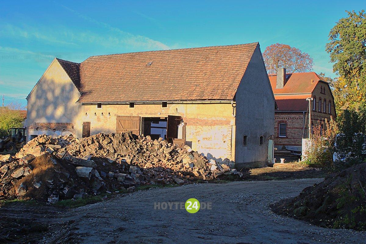 Man sieht die Bauarbeiten am neuen Wirtschaftshof des Zoos.