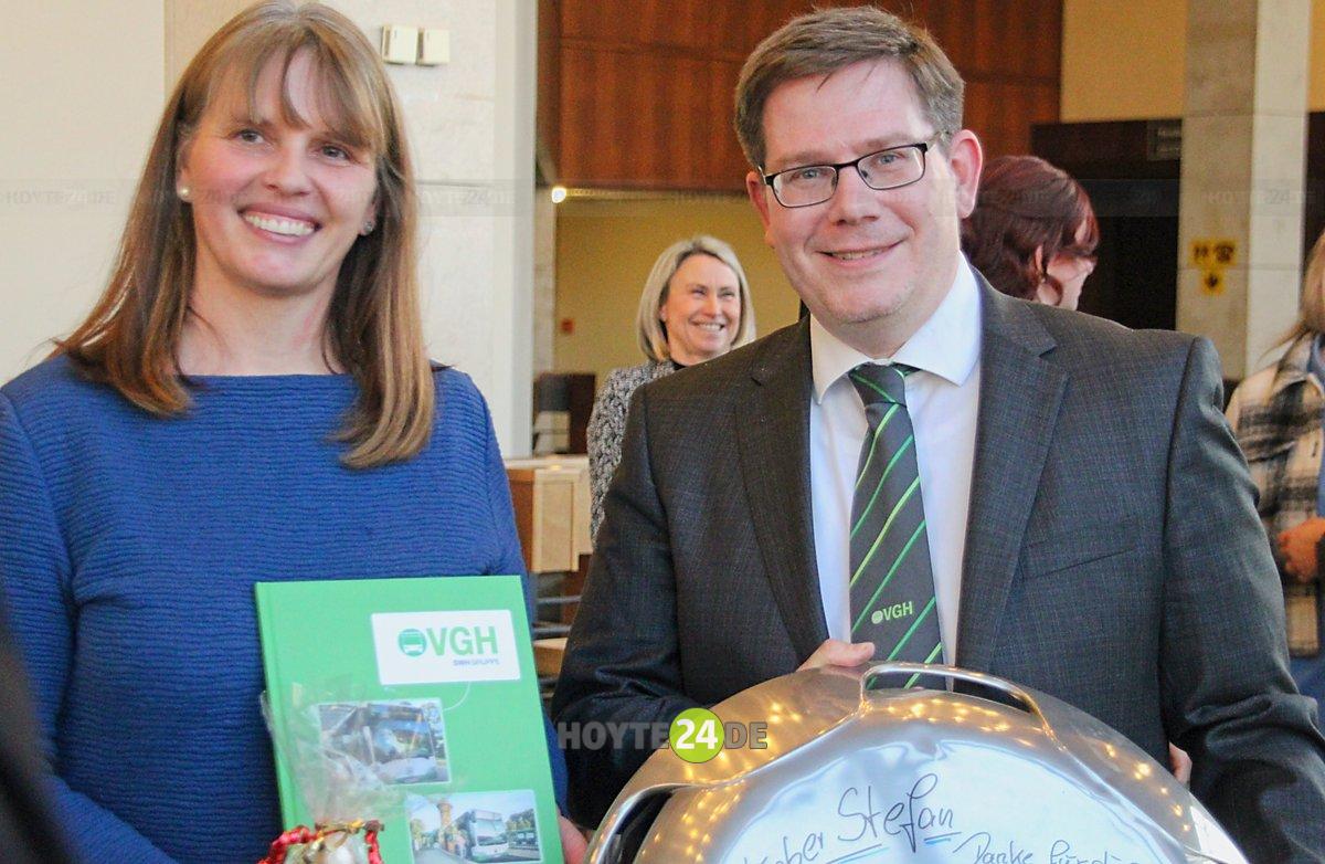 Man sieht Sandra Trebesius und Stefan Löwe.