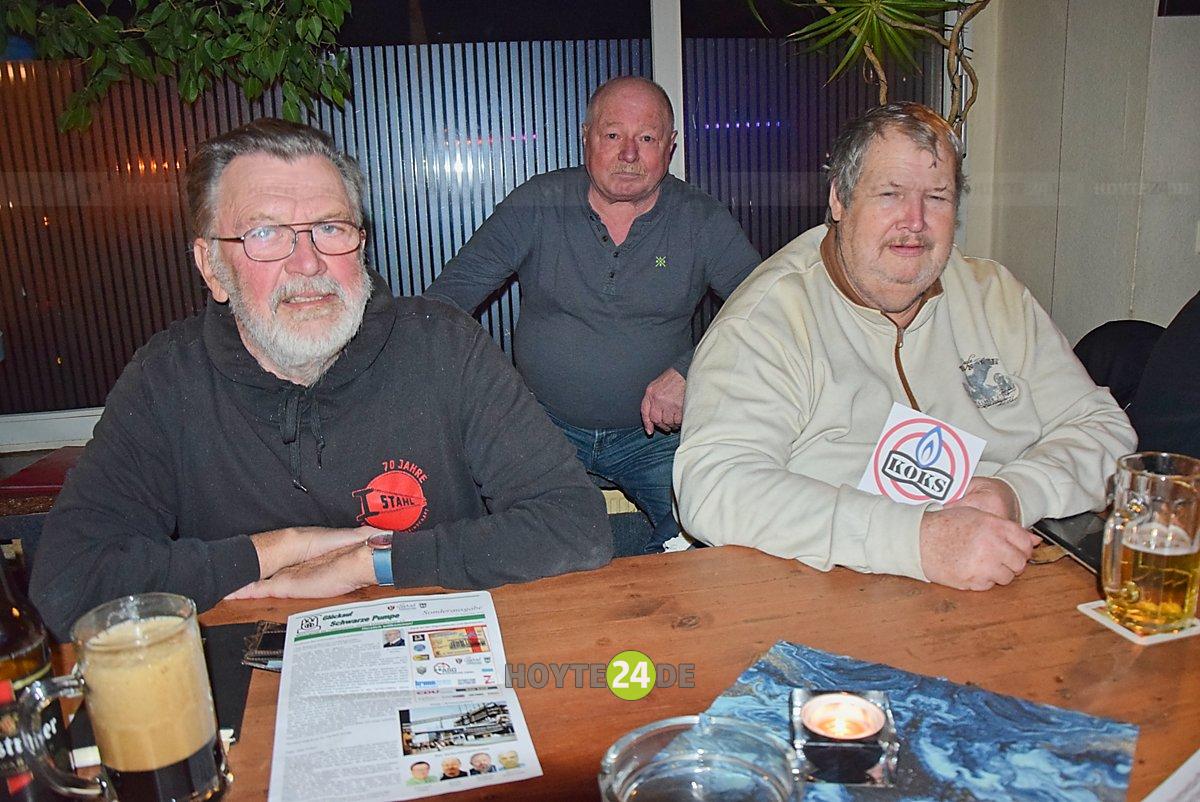 Man sieht Eberhard Friese, Günther Kirsch und Hagen Pätzold vom Organisationsteam.