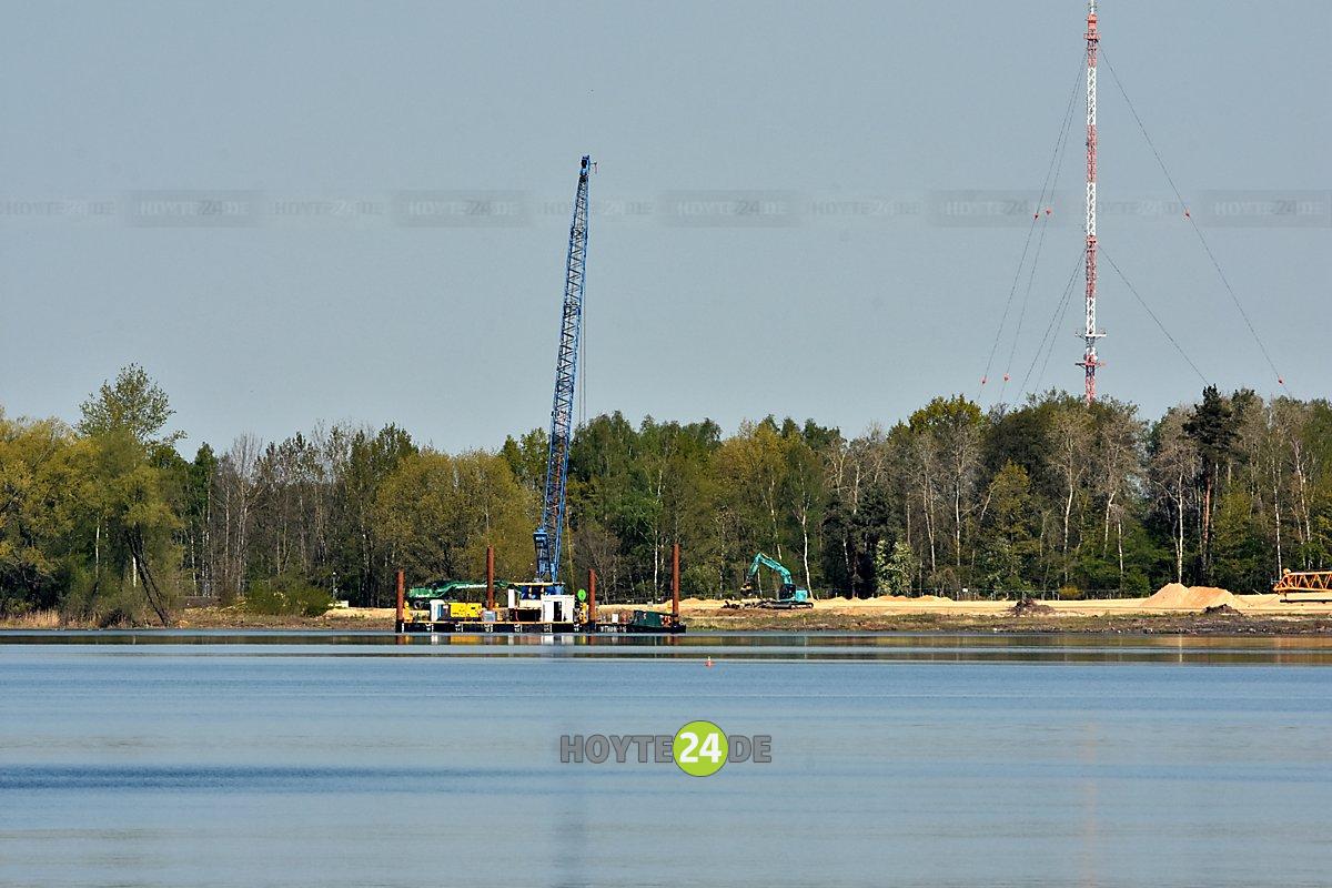 Man sieht die Bergbausanierung am Knappensee.